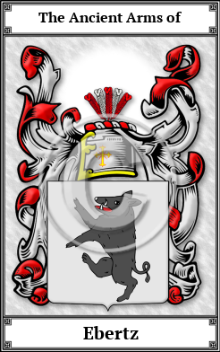 Ebertz Family Crest Download (JPG) Book Plated - 600 DPI