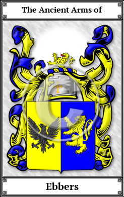 Ebbers Family Crest Download (JPG)  Book Plated - 150 DPI