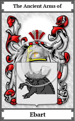Ebart Family Crest Download (JPG)  Book Plated - 150 DPI