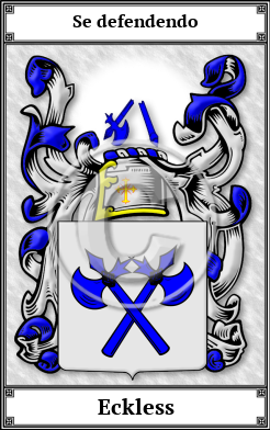 Eckless Family Crest Download (JPG)  Book Plated - 150 DPI