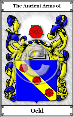 Ockl Family Crest Download (JPG) Book Plated - 600 DPI