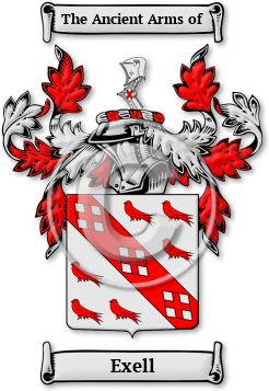 Exell Family Crest Download (jpg) Legacy Series - 150 DPI