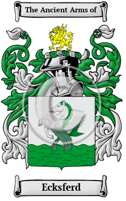 Ecksferd Family Crest/Coat of Arms