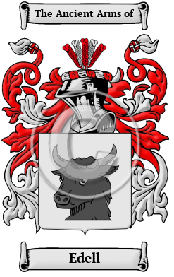 Edell Family Crest/Coat of Arms