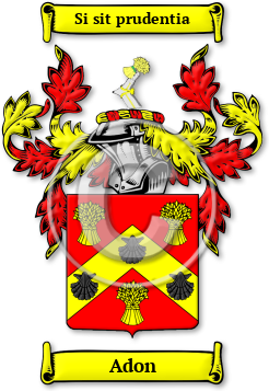 Adon Family Crest Download (jpg) Legacy Series - 150 DPI