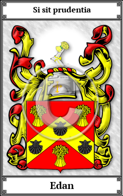 Edan Family Crest Download (JPG) Book Plated - 600 DPI