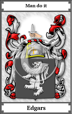 Edgars Family Crest Download (JPG)  Book Plated - 150 DPI
