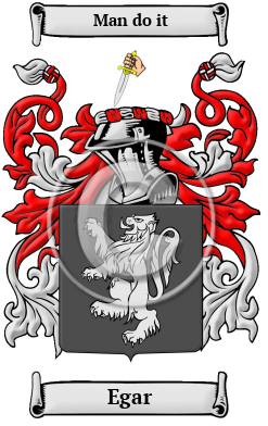 Egar Family Crest/Coat of Arms