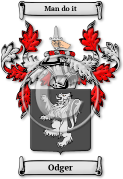 Odger Family Crest Download (jpg) Legacy Series - 150 DPI