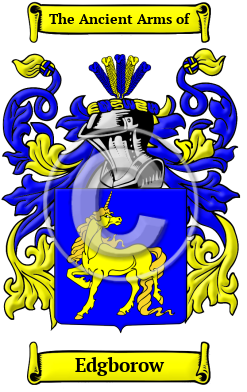 Edgborow Family Crest/Coat of Arms