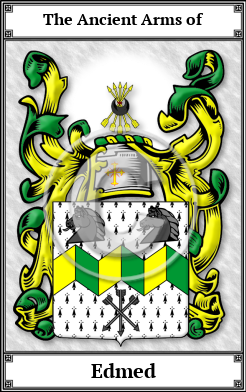 Edmed Family Crest Download (JPG)  Book Plated - 150 DPI