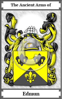Edmun Family Crest Download (JPG)  Book Plated - 150 DPI
