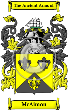 McAimon Family Crest/Coat of Arms