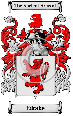 Edrake Family Crest/Coat of Arms