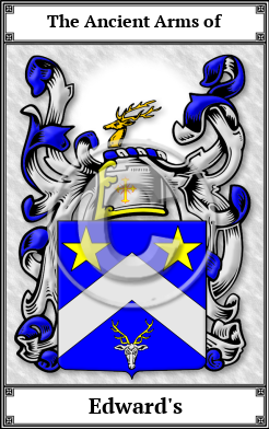 Edward's Family Crest Download (JPG) Book Plated - 600 DPI