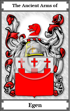 Egen Family Crest Download (JPG)  Book Plated - 150 DPI