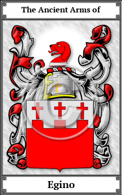 Egino Family Crest Download (JPG)  Book Plated - 150 DPI