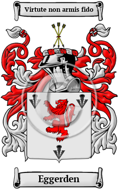 Eggerden Family Crest/Coat of Arms