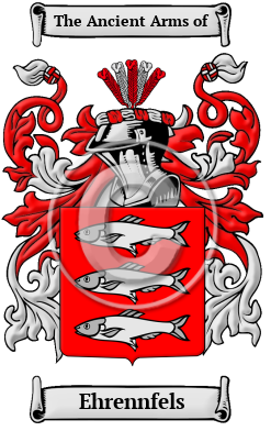 Ehrennfels Family Crest/Coat of Arms