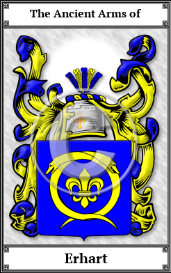 Erhart Family Crest Download (JPG)  Book Plated - 150 DPI