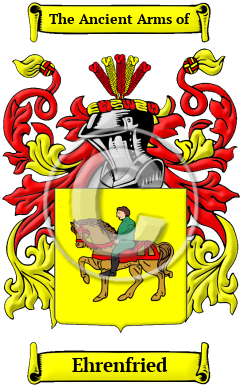 Ehrenfried Family Crest/Coat of Arms