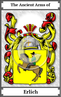 Erlich Family Crest Download (JPG) Book Plated - 600 DPI