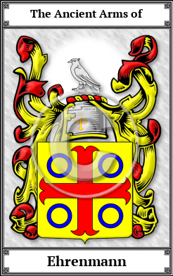 Ehrenmann Family Crest Download (JPG) Book Plated - 300 DPI