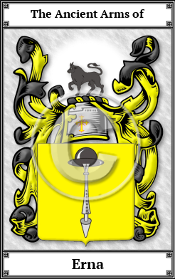 Erna Family Crest Download (JPG) Book Plated - 600 DPI