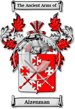 Aizenman Family Crest Download (jpg) Legacy Series - 150 DPI