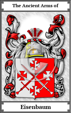 Eisenbaum Family Crest Download (JPG)  Book Plated - 150 DPI