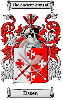 Eissen Family Crest/Coat of Arms