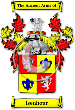 Isenhour Family Crest Download (JPG) Legacy Series - 600 DPI