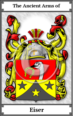 Eiser Family Crest Download (JPG)  Book Plated - 150 DPI
