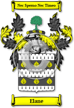 Elane Family Crest Download (jpg) Legacy Series - 150 DPI