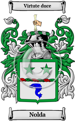Nolda Family Crest/Coat of Arms