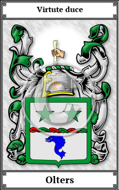 Olters Family Crest Download (JPG) Book Plated - 600 DPI