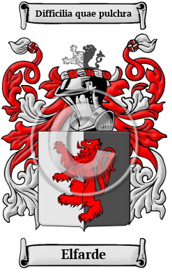 Elfarde Family Crest/Coat of Arms