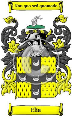 Elia Family Crest/Coat of Arms