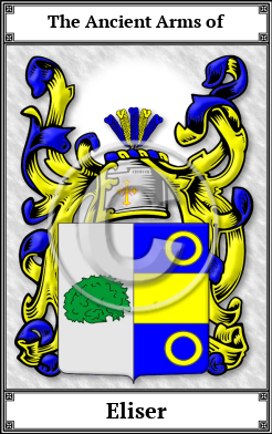 Eliser Family Crest Download (JPG)  Book Plated - 150 DPI