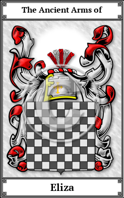 Eliza Family Crest Download (JPG) Book Plated - 600 DPI