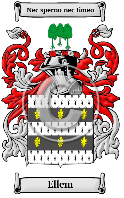 Ellem Family Crest/Coat of Arms