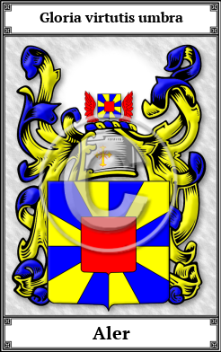 Aler Family Crest Download (JPG) Book Plated - 600 DPI