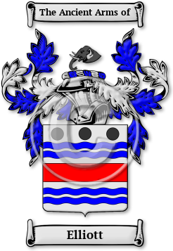 Elliott Family Crest Download (JPG) Legacy Series - 600 DPI
