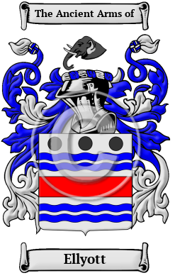 Ellyott Family Crest/Coat of Arms