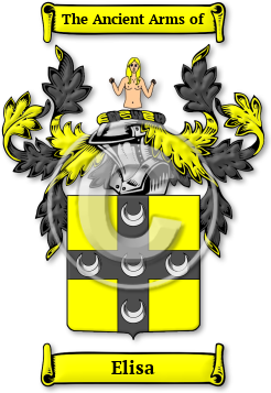 Elisa Family Crest Download (jpg) Legacy Series - 150 DPI