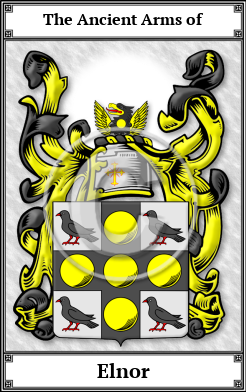 Elnor Family Crest Download (JPG)  Book Plated - 150 DPI