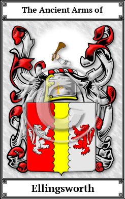 Ellingsworth Family Crest Download (JPG)  Book Plated - 150 DPI