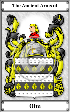 Olm Family Crest Download (JPG) Book Plated - 300 DPI