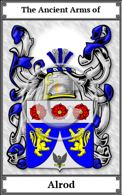 Alrod Family Crest Download (JPG)  Book Plated - 150 DPI