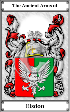 Elsdon Family Crest Download (JPG)  Book Plated - 150 DPI